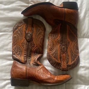 Cuadra Authentic Ostrich Cowboy Boots